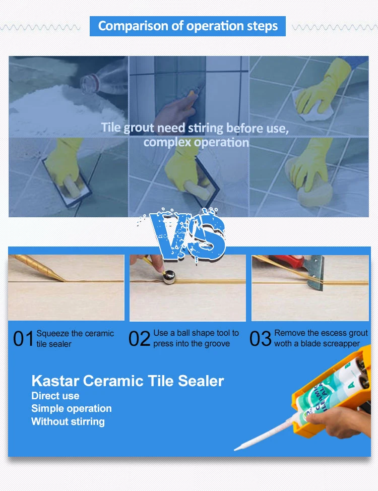 Free Samples Waterproof Liquid Epoxy Colorful Ceramic Tile Grout Sealer